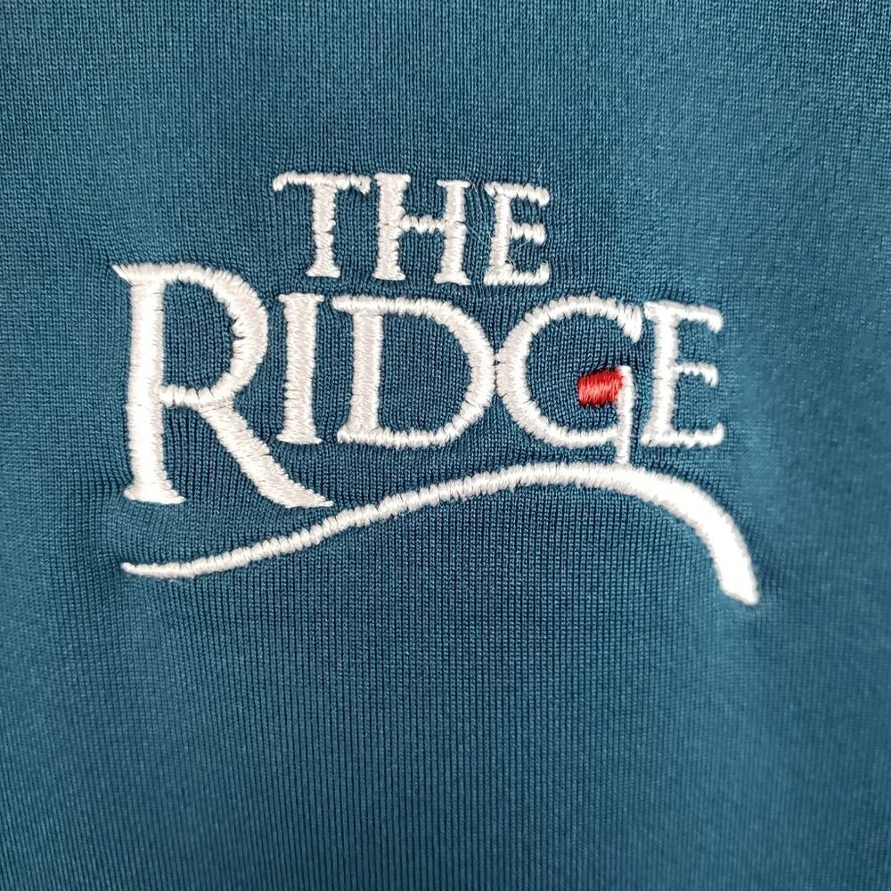 Peter Millar Summer Comfort Polo Shirt L Teal Ridge at Back Brook Golf Mens